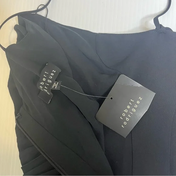 Robert Rodriguez Silk Black Ruffle Camisole Blouse - Picture 4 of 10